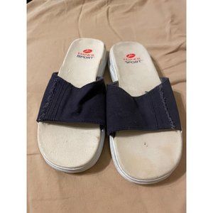 Hanes Sport, Womens Navy Slides, 7.5